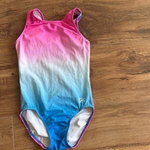 GK Pink and Blue Leotard size Child Large